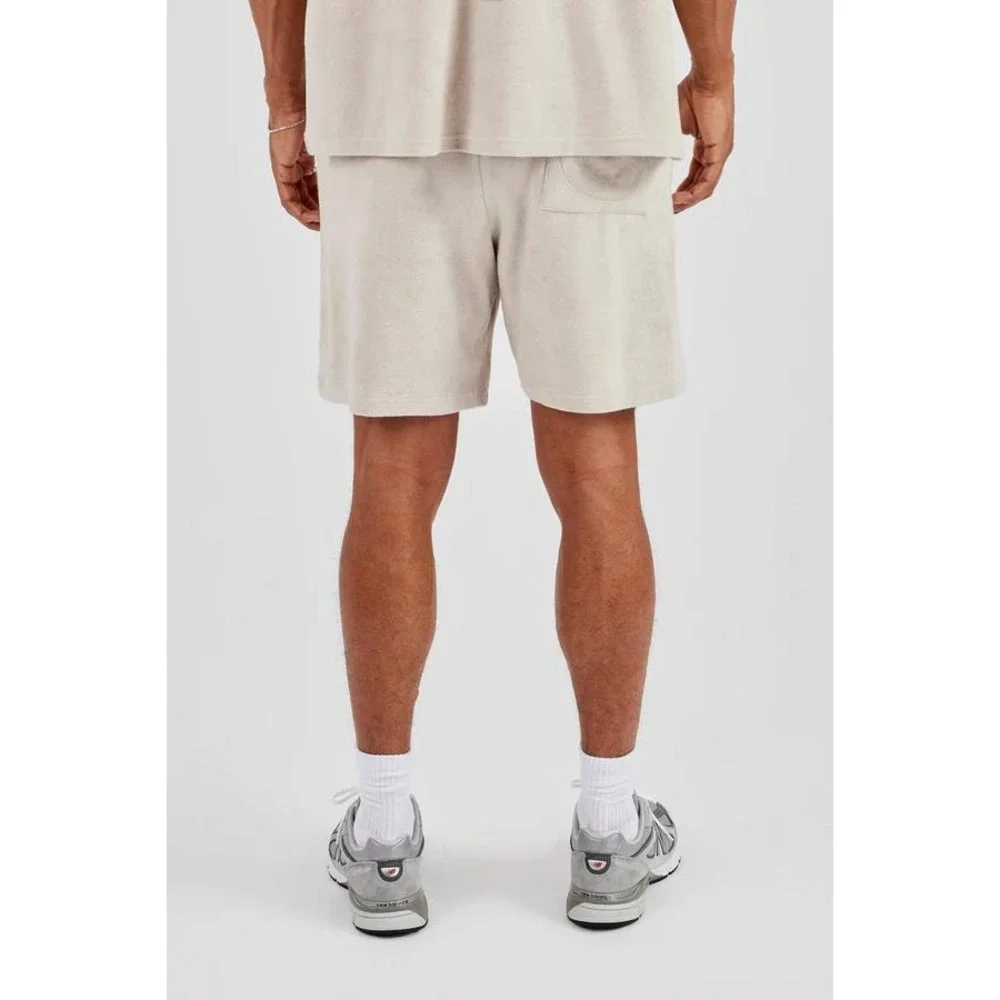 Cernucci Terry Towelling Relaxed Shorts Beige Large‎ New With Tags